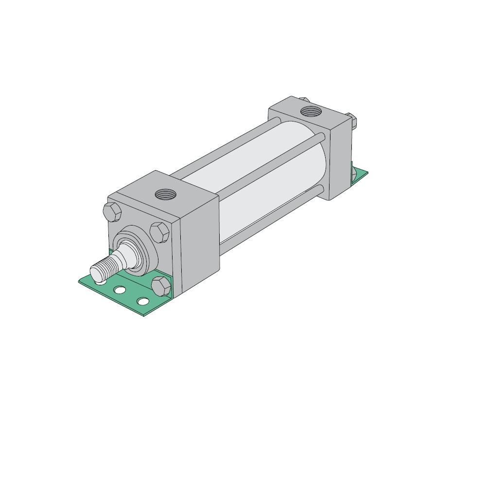 S1AP-20A1C-AK6210A NUMATICS/AVENTICS NFPA BACK TO BACK CYLINDER A SERIES 3 1/4" BORE 20" FRONT 10" REAR STROKE, ANGLE MNT, MAGNET